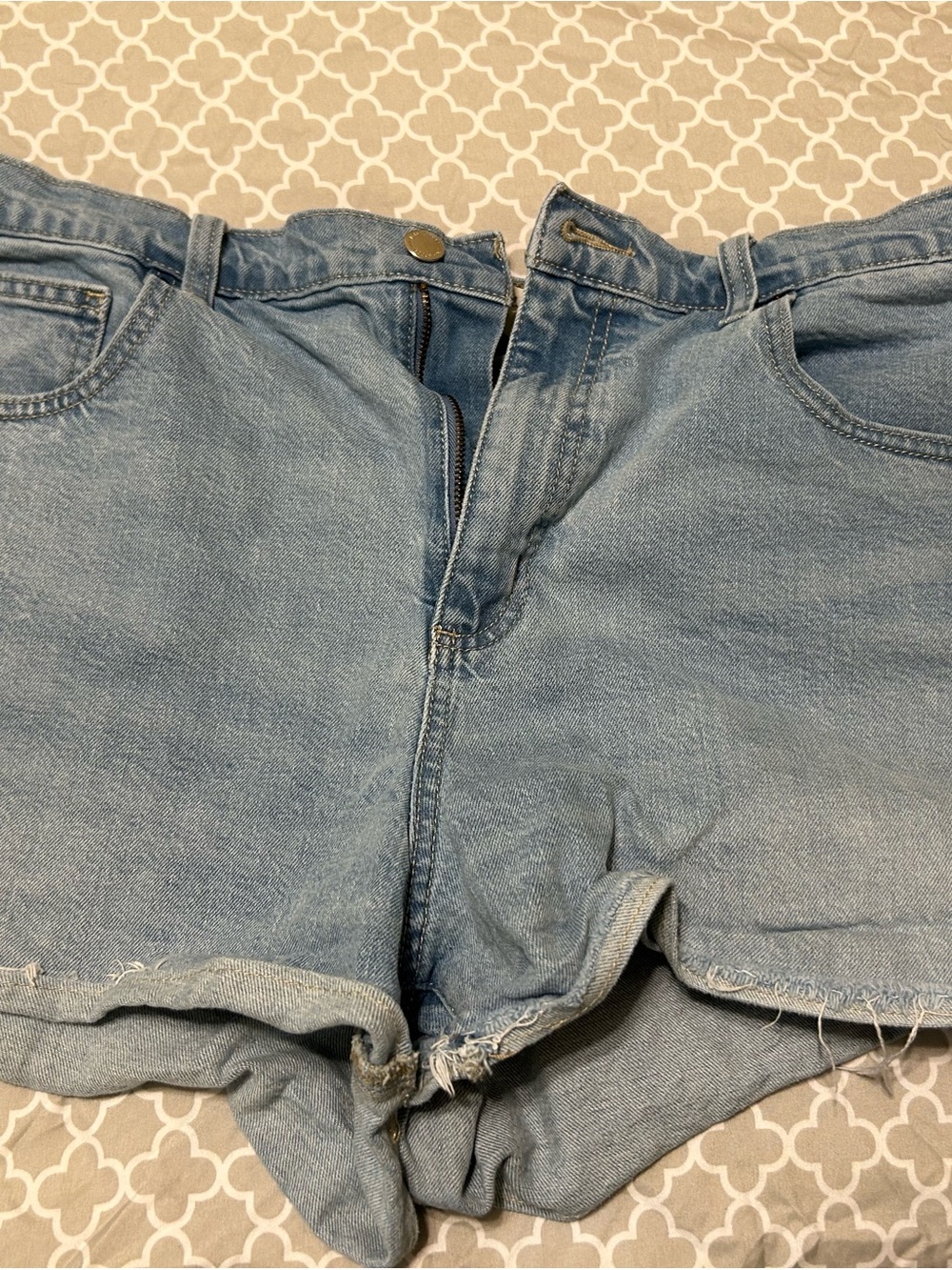 Universal Thread Light Blue Denim Rolled Hem Shorts